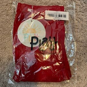 NWT Little Sleepies Play Red Leggings